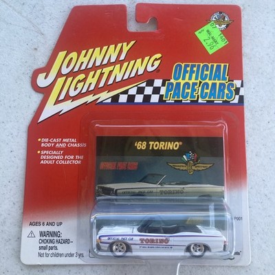 Johnny Lightning Official Pace Cars   1968 Torino White 2001 Indy Motor Speedway