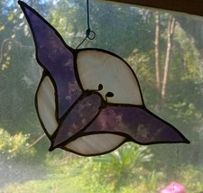 Stained Glass Bat/Moon Suncatcher