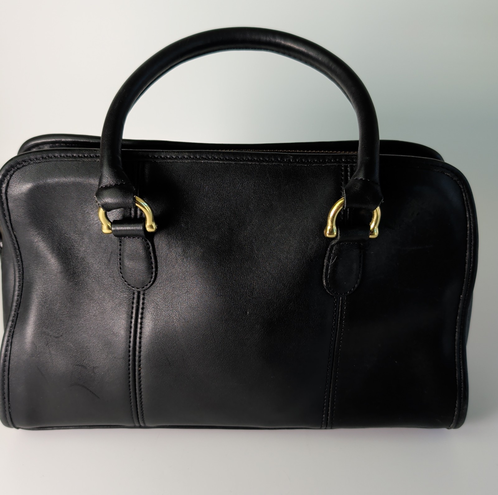 Vintage Coach Beaumont Satchel Doctor Bag Leather Bla… - Gem
