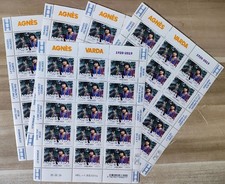 5 Feuillets de 15 timbres à 1.96 Charnière - NEUF** LUXE