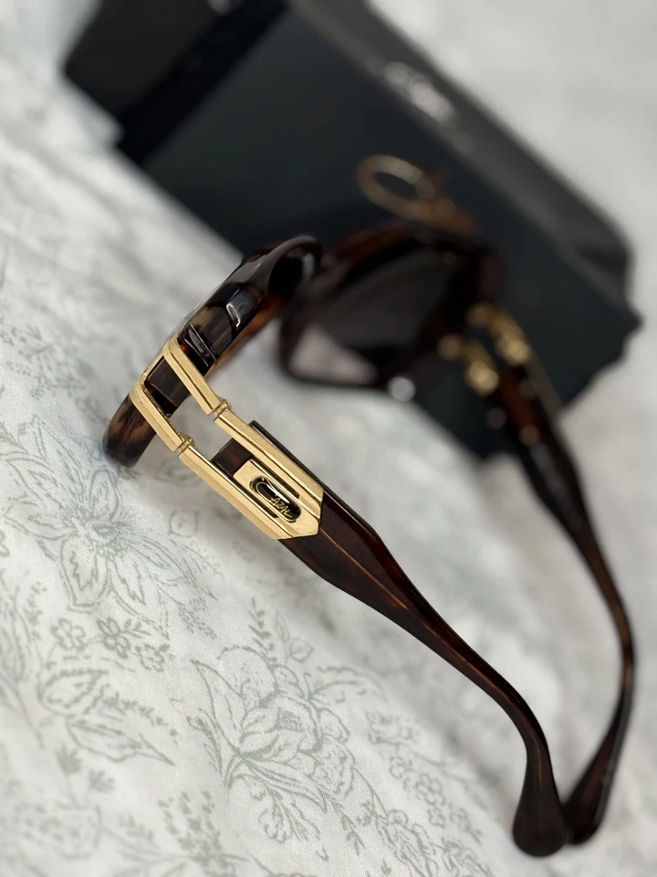 Cazal Mod 623 Vintage West Germany Glasses BROWN Gold Detail 80s Oversize - Image 4 of 4