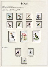 KENYA QEII SG593-603, 1993-96 birds set, FINE USED. Cat £13.