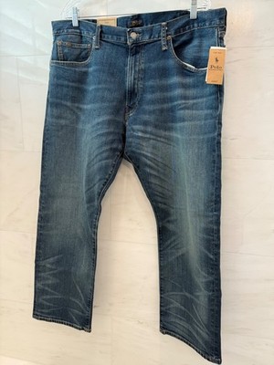 NWT Polo Ralph Lauren Classic BLUE Classic Fit Stretch Denim Jeans