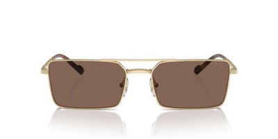 Vogue Eyewear mens Vo4309s Rectangular Sunglasses Pale Gold/Dark Brown
