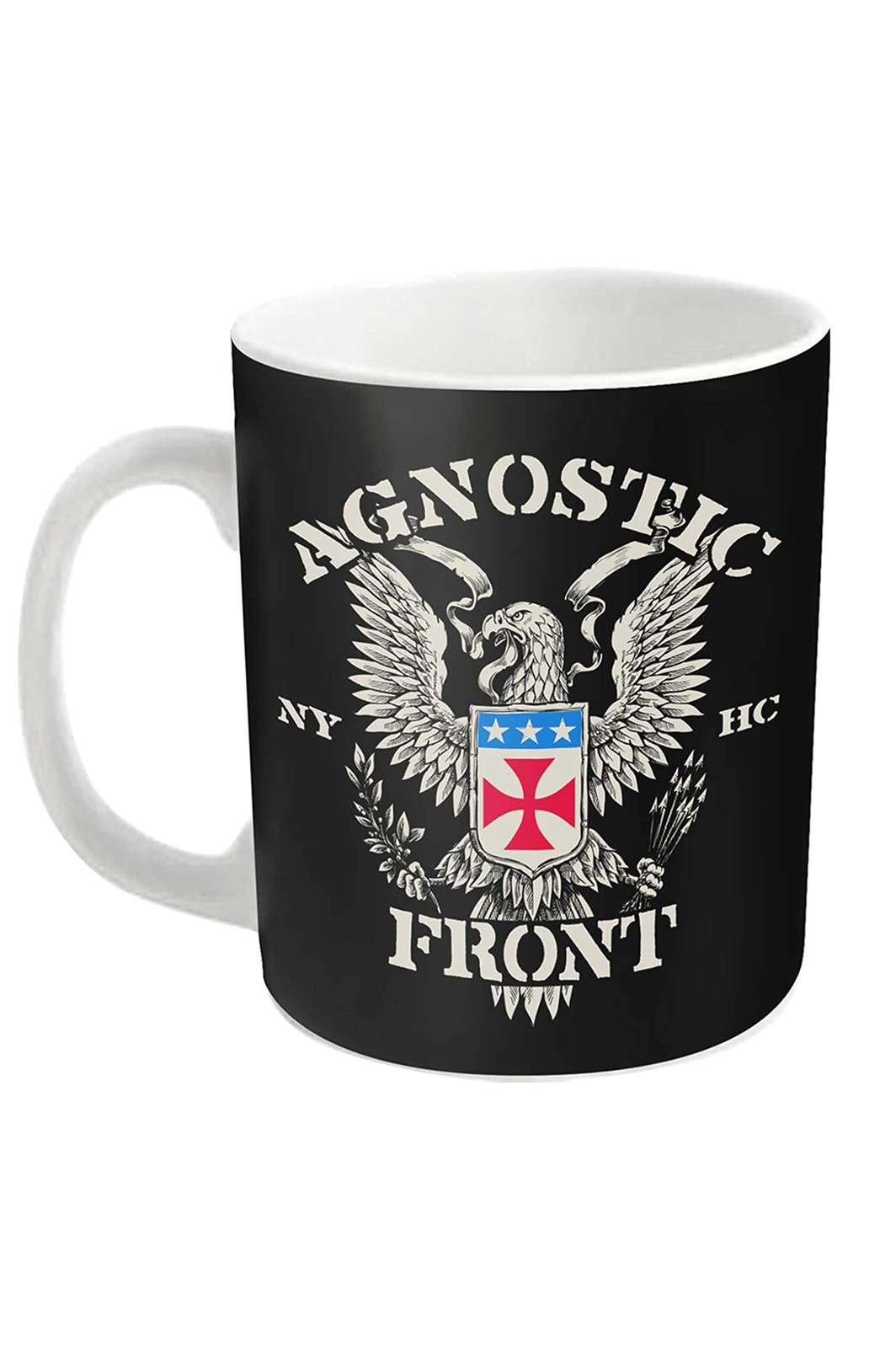 Фирменная кружка Agnostic с логотипом группы Eagle Crest Band Официальная белая упаковка одного размера