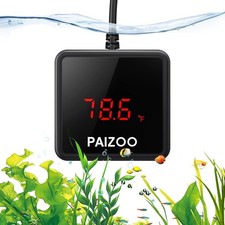 LED Waterproof Aquarium Thermometer Always-On Display With USB Cord