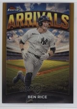 2025 Topps Finest Arrivals Gold Refractor /50 Ben Rice #A-18 Rookie RC