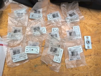 13 Pc Lot Highcraft 3/'8''in-1/2''in  Galvanized Iron Threaded Rod Hanger Plate 