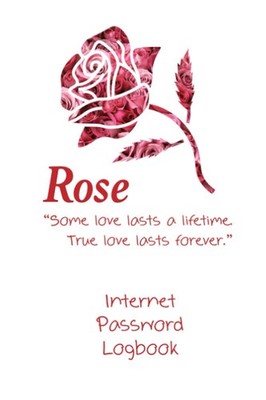 Rose (White) Internet Address & Password Logbook: Vintage Style für Frauen &