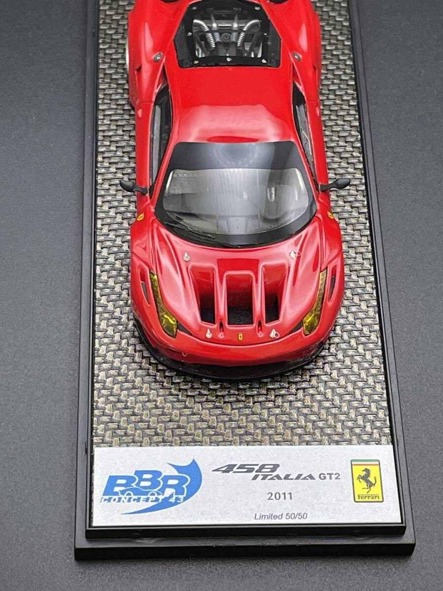 BBR 1/43 フェラーリ458イタリアGT2 2011 Red  限定50台 Bbr 1/43 Ferrari 458 Italia Gt2 2011 Red Limited Edition 50