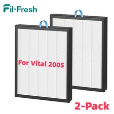 2-pack Vital 200S Air Filter HEPA Carbon for LEVOIT 200S-P 200S-RF Replacement