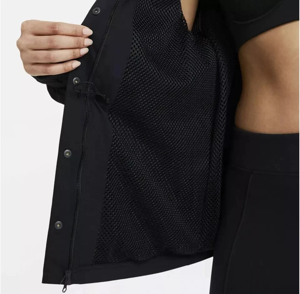 NIKE Womens Full Zip  Tech Pack Jacket Ladies Size UK Medium Black NEW - Image 4 of 4