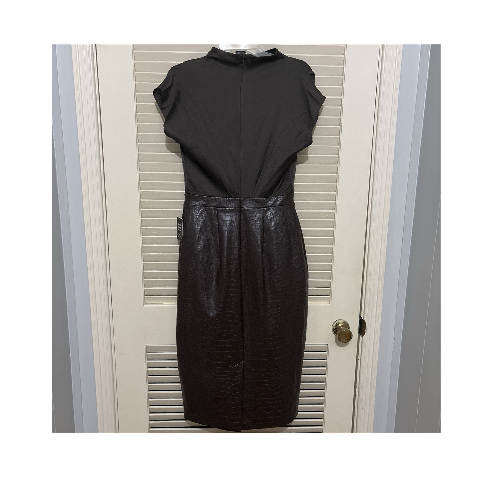 express brown leather dress Women's Faux Midi Sheath Size S Men's Size:14 US Whether you’re searching for model:Charlotte Taffeta Tea Dress Size
