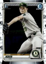 2020 Bowman Draft #BD-8 Dane Acker Chrome