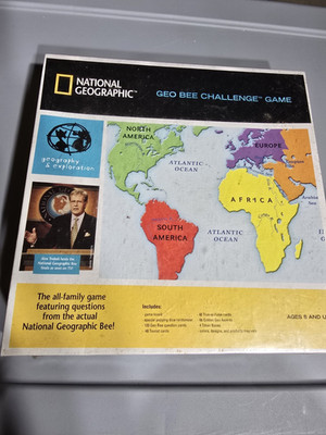National Geographic Geo Bee Challenge Geography Board Game 2002 New And Sealed