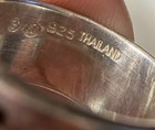 Vintage Black Onyx Artisan 925 Sterling Silver Modernist Made In Thailand — photo 5