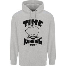 Time Running Out Climate Change Mens 80% Cotton Hoodie