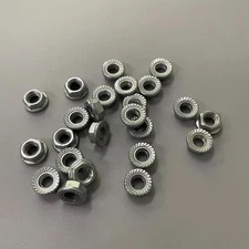 NordJoyT Nuts of Metal, Serrated Flange Hex Nuts, Hexagon Flange Nuts for DIY