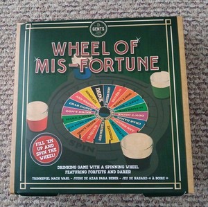 Gents Club Wheel Of Mis-Fortune Drinking Game