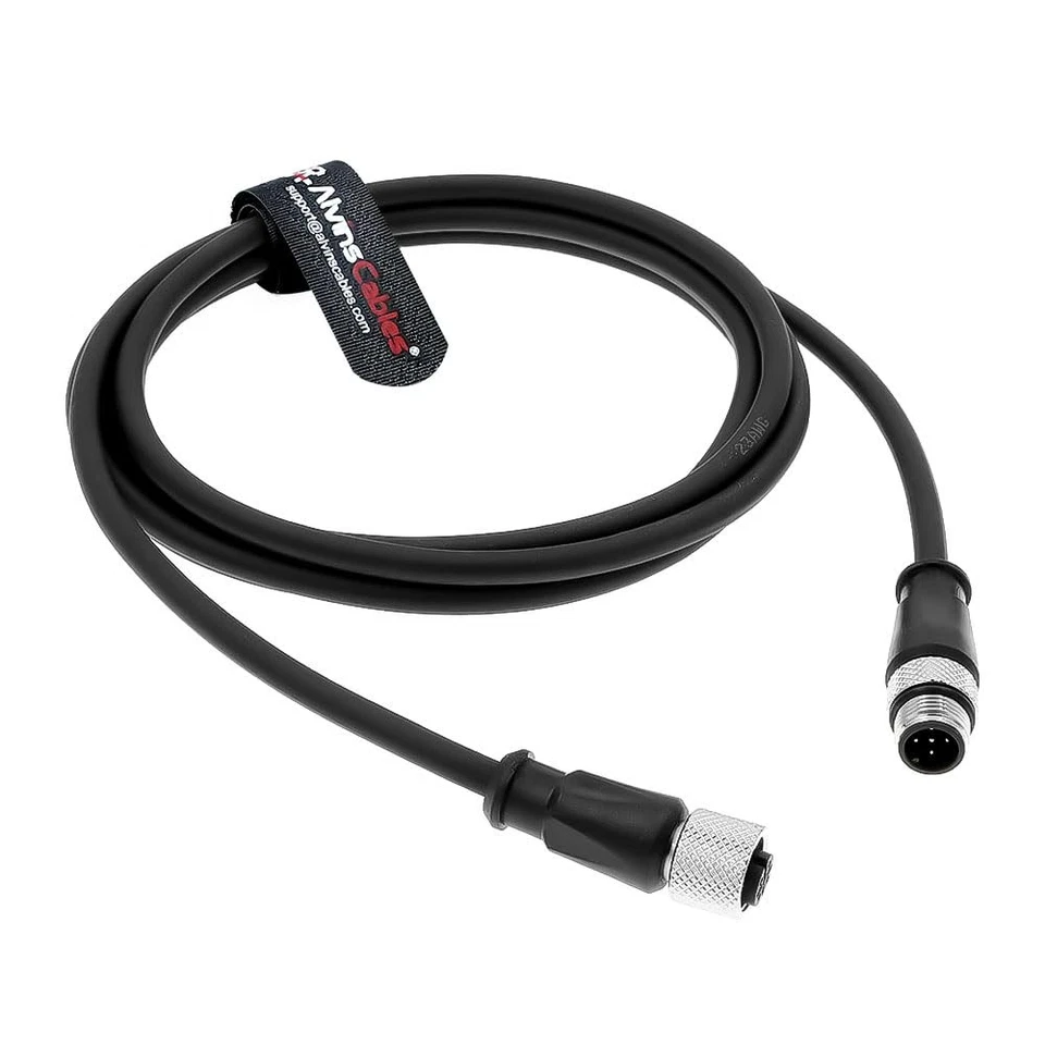 M12 A-Code 5 Pin Male to Female Extension Cable for Communication,26.2ft/8m - Image 4 of 4