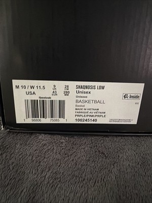 Shaqnosis Purple/Pink US Men Size 10 Brand New In Box Never Worn