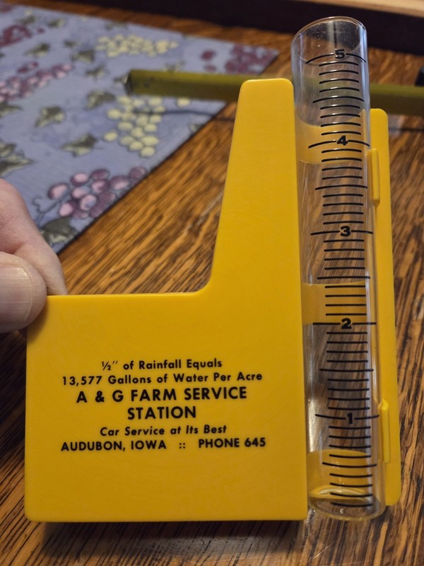 Vintage Rain Gauge Iowa