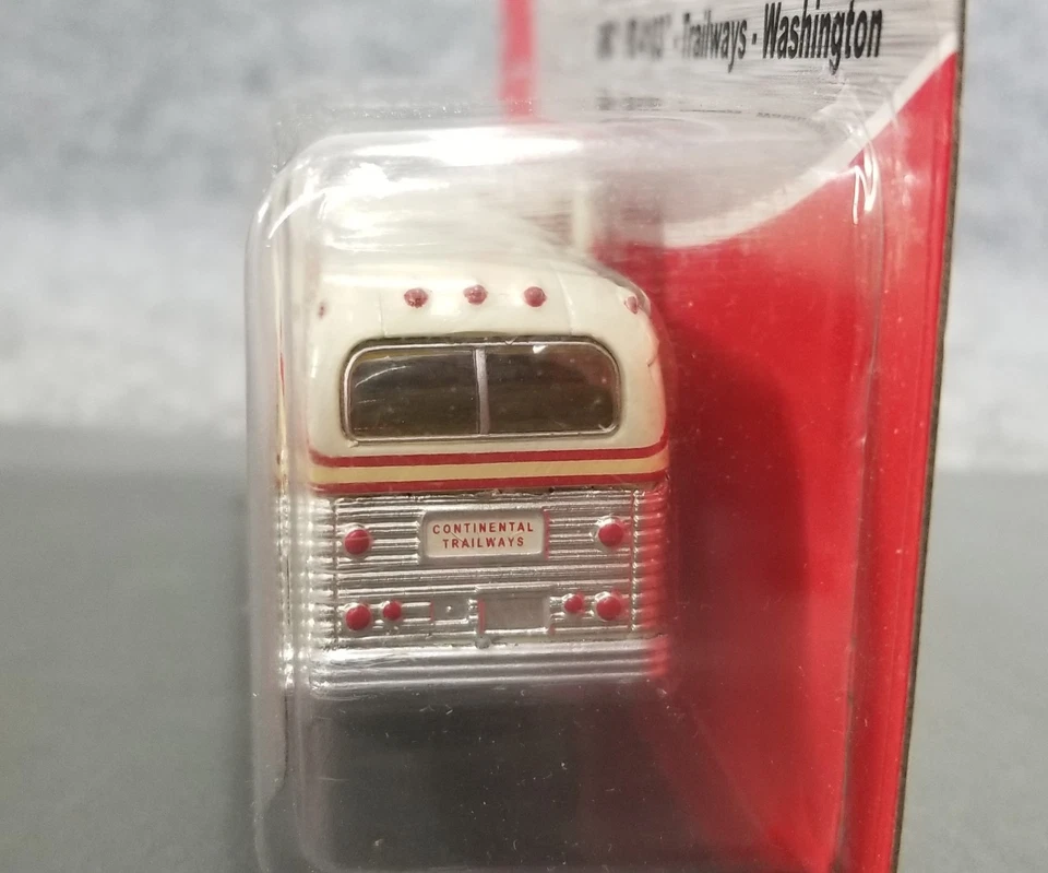 MINI METAL HO 1:87 GMC PD 4103 TRAILWAYS BUS DIECAST CLASSIC METAL WORKS - Image 4 of 4