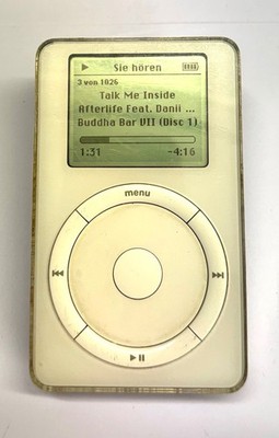 Apple iPod Classic 2. Gen. (2002) 10 GB mit OVP, Sleeve, Zubehörpaket, Akku neu