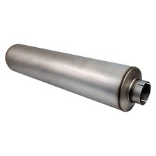 Exhaust Muffler Diesel Series Aluminized Steel Round Gray Exhaust Muffler 4