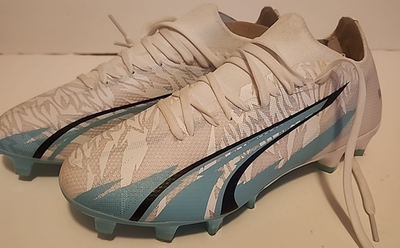 #ad New Size 5.5 Women’s Puma Ultra Match Soccer Cleats White Elektro Aqua $28.00