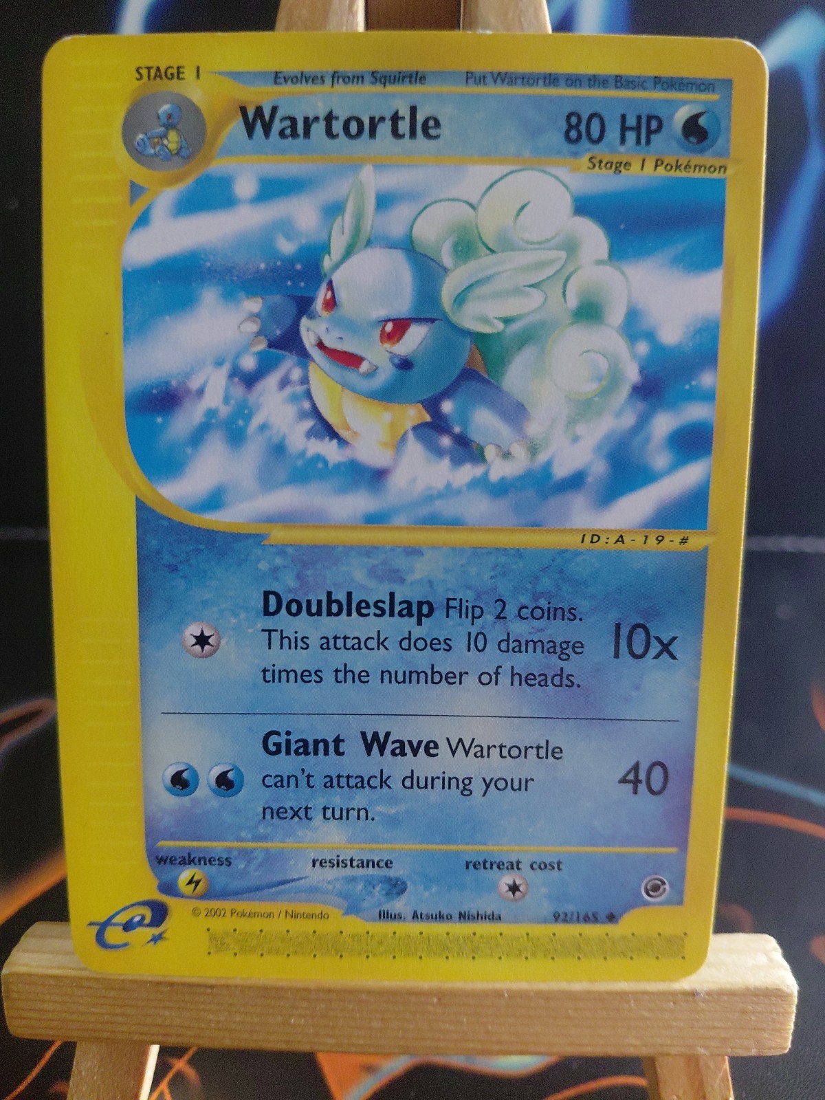Pokémon TCG Wartortle Expedition Base Set Card 92/165 Regular Uncommon