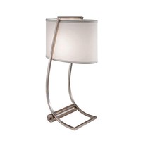Weiß Nickel Moderne Skandinavisch Tischlampe Nachtlampe 1X60W/E27 36X22X62 [Cm]