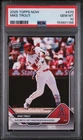 2025 Topps NOW #470 Mike Trout PSA 10 GEM; 1000th RBI; Los Angeles Angels; MLB