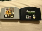 Nintendo 64 N64 WCW Vs. NWO World Tour Wrestlemania 2000 Lot of 2 Games