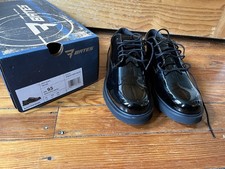 Bates Dress Oxfords Black Gloss Military Uniform Dress Shoes Women's Size 9.5