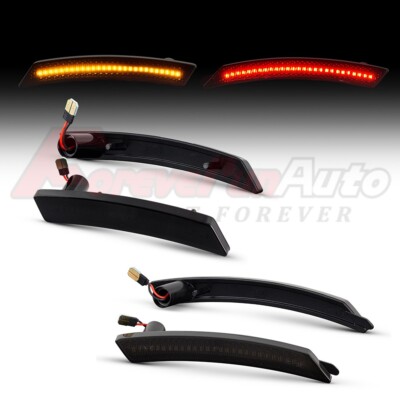 4x Smoked LED Side Marker Lights For 2002-2008 Mini Cooper (R50, R53, R52) – Front & Rear