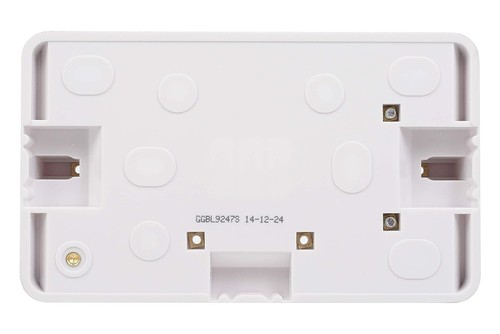 Schneider Lisse 2 velocidades 40 mm superficie colchón caja trasera blanco moldeado GGBL9247 - Imagen 3 de 4