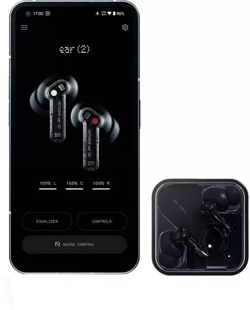 Nothing Ear 2 Earbuds-Dual chamber sound-Hi-res audio-Smart ANC