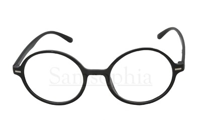 Black Circle Lesebrille Highlights verschiedene Stärken rundes Gestell leicht