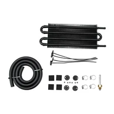 Universal 5/16"  Inch Transmission Oil Cooler 4 Pass Tube and Fin Cooler Kit Set