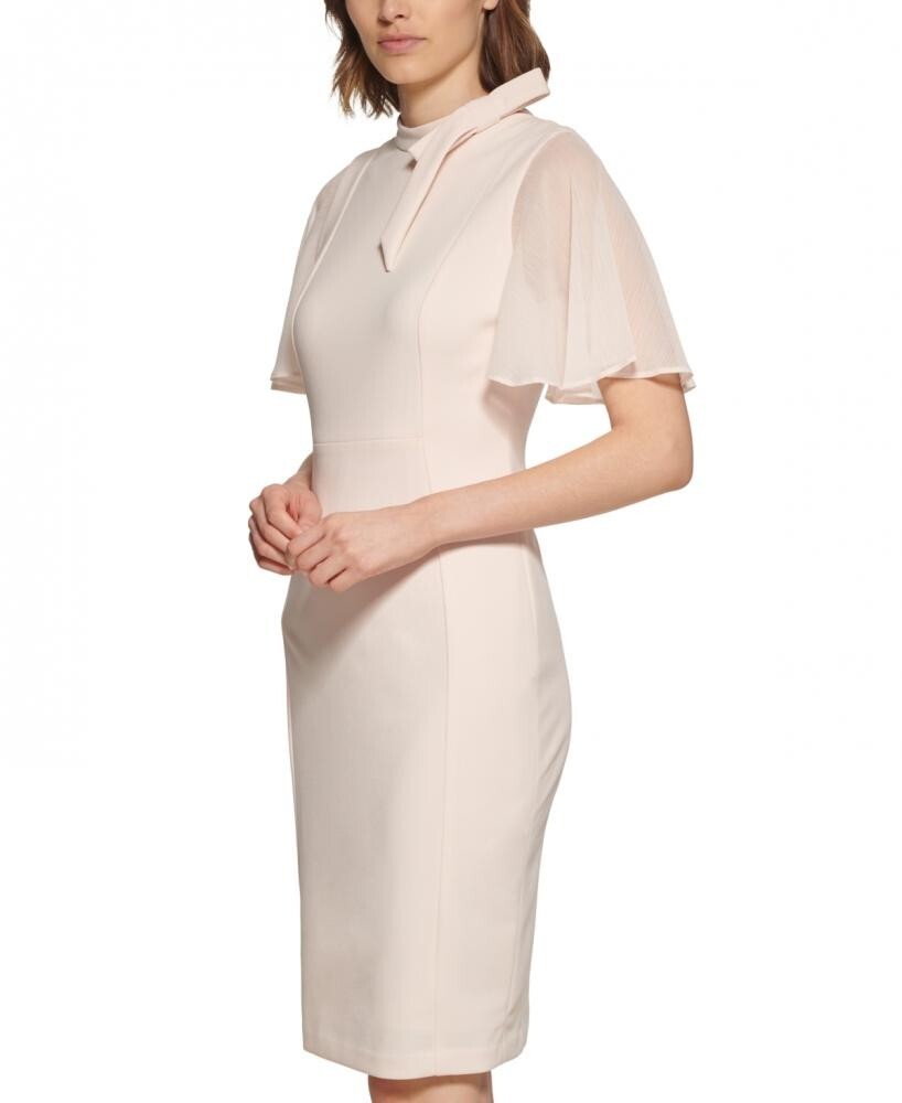 chinese dress ladies Light Pink Sweetheart Neck Short Dress With Open Back main image 0