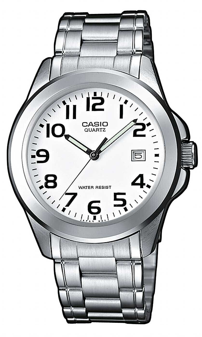 Mens Wristwatch CASIO MTP-1259PD-7AEG Steel Bracelet Classic White
