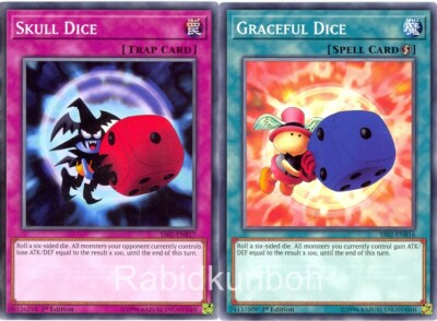 yugioh card skull dice 1996 Skull Dice Yu-Gi-Oh Promo Card EDS-003 – i3collectibles main image 0