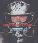 John Force Autographed Photo Then 15X NHRA Funny Car Champ
