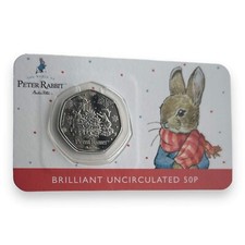 Peter Rabbit At Christmas 2023 50p BU Coin