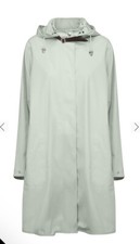 Isle Jacobsen Hornbaek Green Lily Raincoat Size 34 Uk 8 Rrp £131