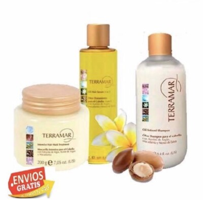 Kit 3 Items Oil Hair Serum Shampoo And Mask Intensive 3 In 1 Terramar Brands Ebay