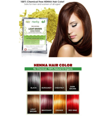 Allin Exporters Haarfarbe Ammoniakfrei 100 % natürliche hellbraune Henna Haar...