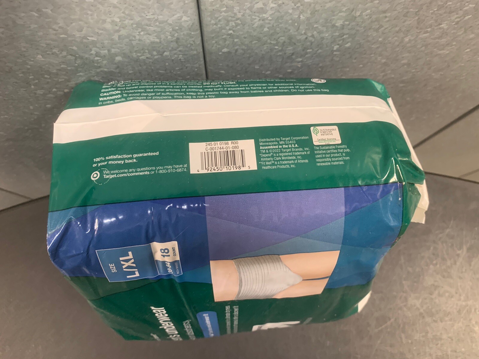 New And Sealed Up & Up Men’s Disposable Underwear-L/XL