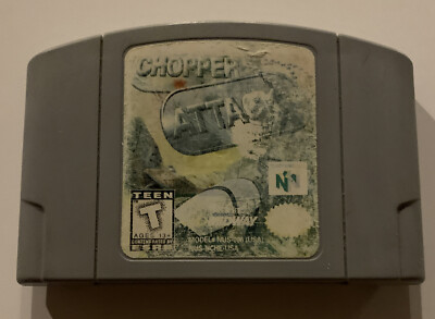 NINTENDO 64 CHOPPER ATTACK GAME-MIDWAY-TESTED-CARTRIDGE ONLY-RARE!